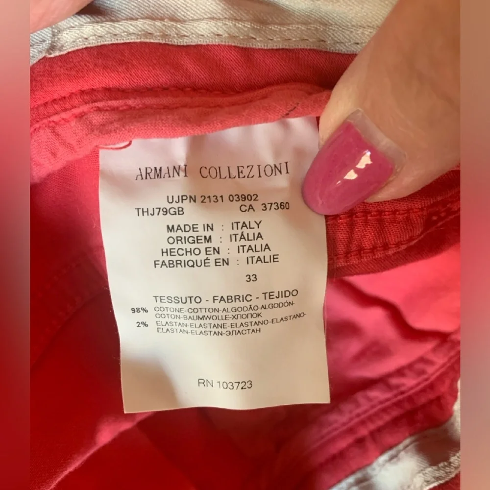 Armani Collezioni Rose Colored Jeans - Picture 8 of 9